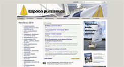 Desktop Screenshot of espoonpursiseura.fi
